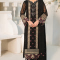 Lamhay By Shamooz Unstitched 3 Piece Luxury Chiffon Formals Suit-Siyah SU-155