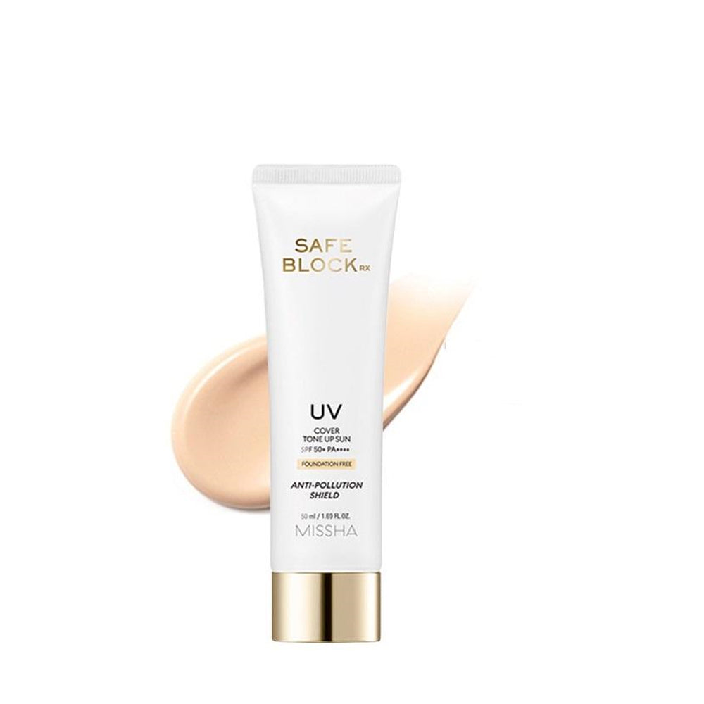 Missha-Safe Block Rx Cover Tone Up Sun Spf50+Pa++++ [Foundation Free]