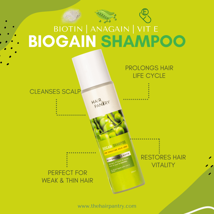 Hair Pantry - Biogain Shampoo For Hairfall 250Ml