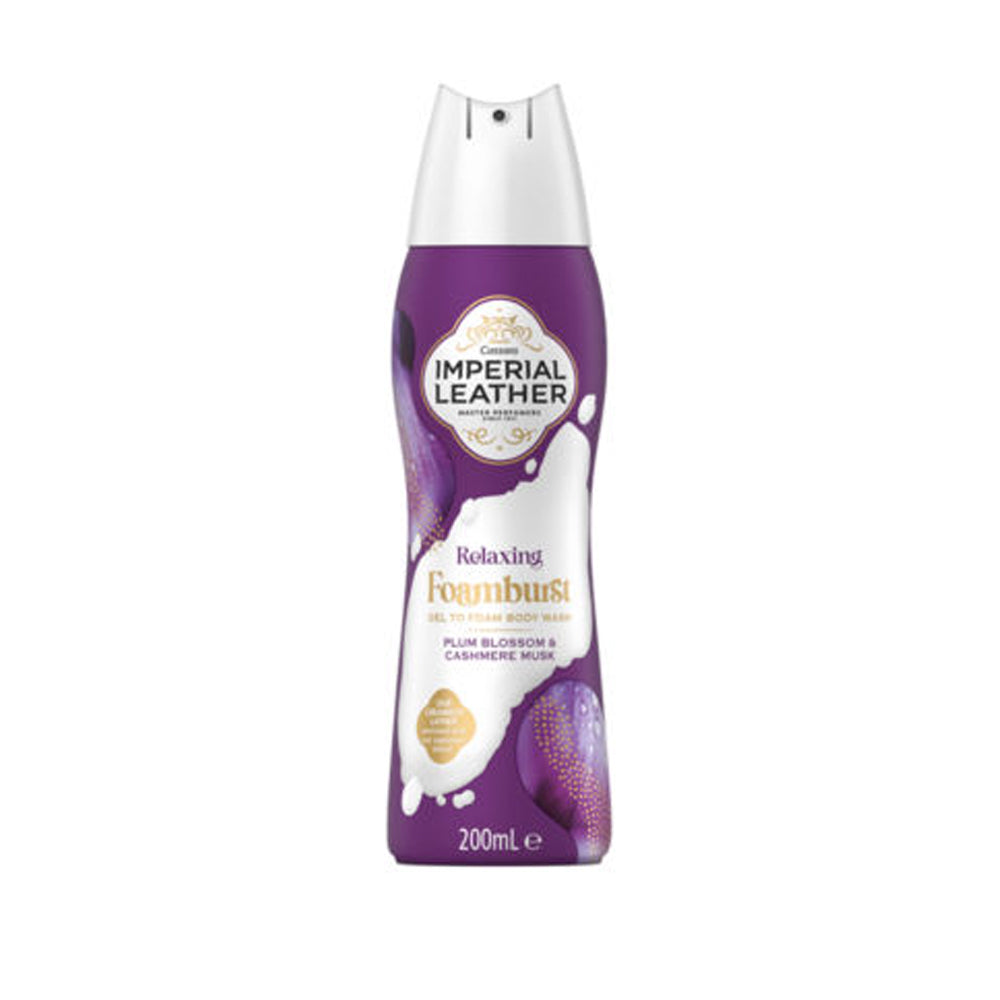 Imperial Leather Moisturising Foamburst Plum Blossom & Cashmere Musk Body Wash 200ml Imperial Leather