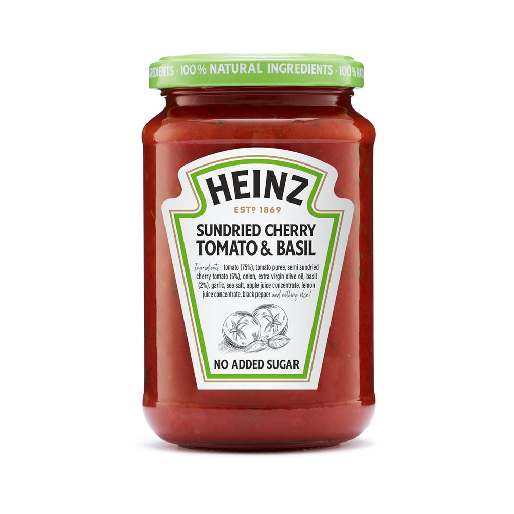 Heinz Sundried Cherry Tomato & Basil Sauce 350g - Snapcart.pk