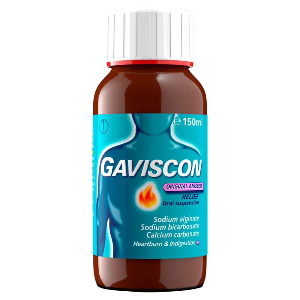 Gaviscon Original Aniseed Syrup 150ml (imp)