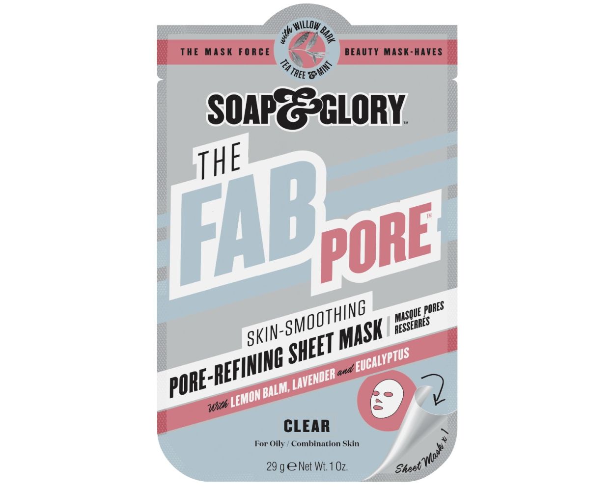 Soap and Glory The Fab Pore Skin Smoothing Sheet Mask 29G