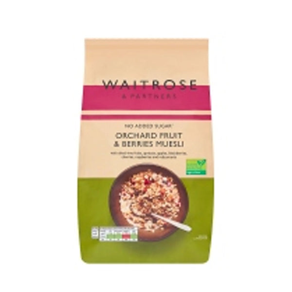 Waitrose Orchard Fruit & Berries Muesli 1kg - Snapcart.pk