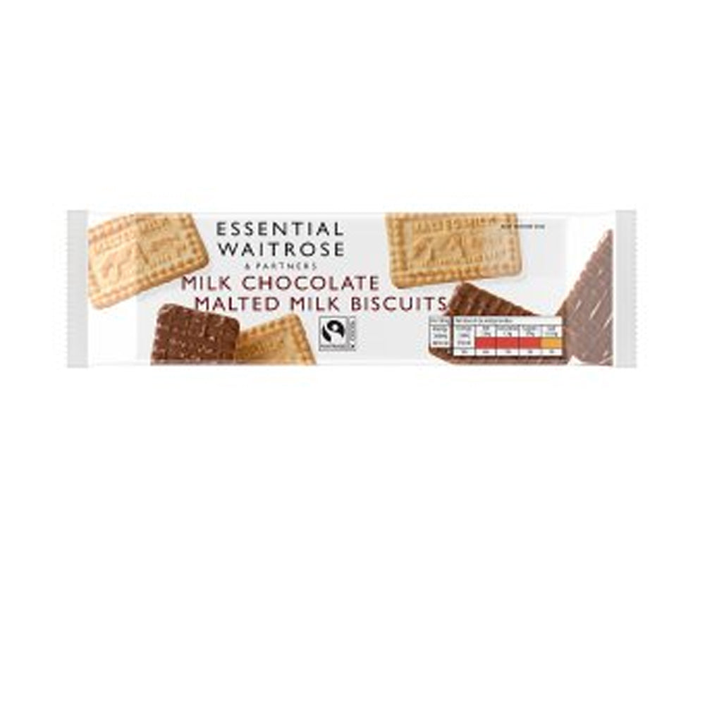 Essential Waitrose Chocolate Malted Milk Biscuits 250g - Snapcart.pk