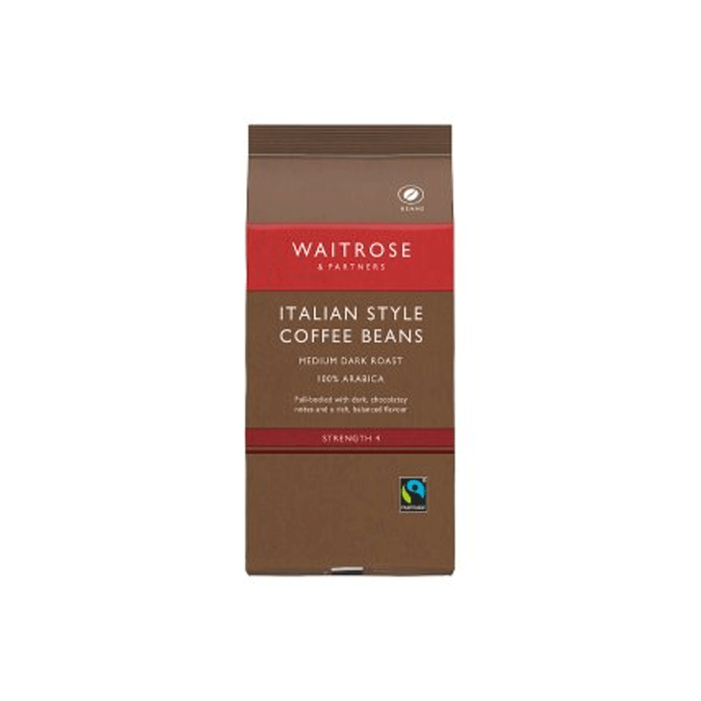 Waitrose Italian Style Coffee Beans227g - Snapcart.pk