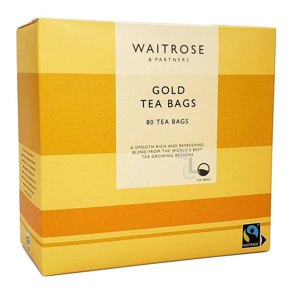 Waitrose Gold Extra Strong Tea Bags 250g
