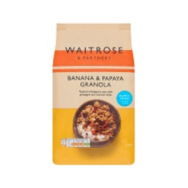 Waitrose Banana & Papaya Granola 1kg - Snapcart.pk