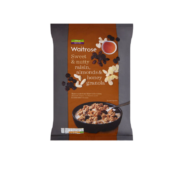 Waitrose Raisin, Almond & Honey Granola 1kg - Snapcart.pk