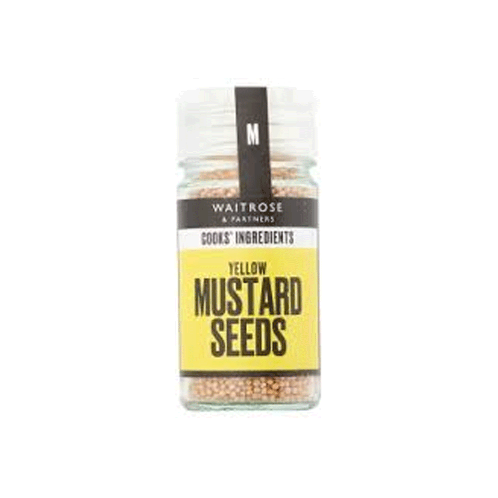 Waitrose Yellow Mustard Seeds 58g