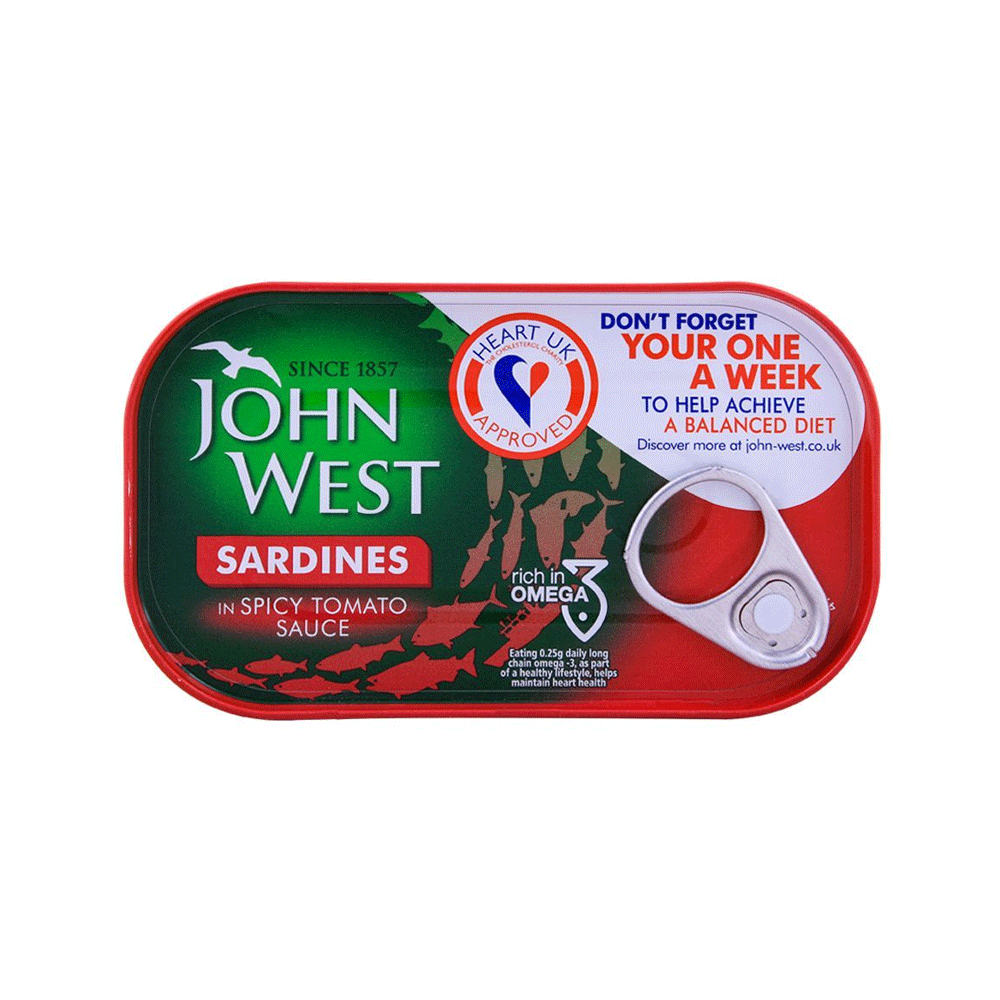 John West Sardines In Spicy Tomato Sauce 120g - Snapcart.pk