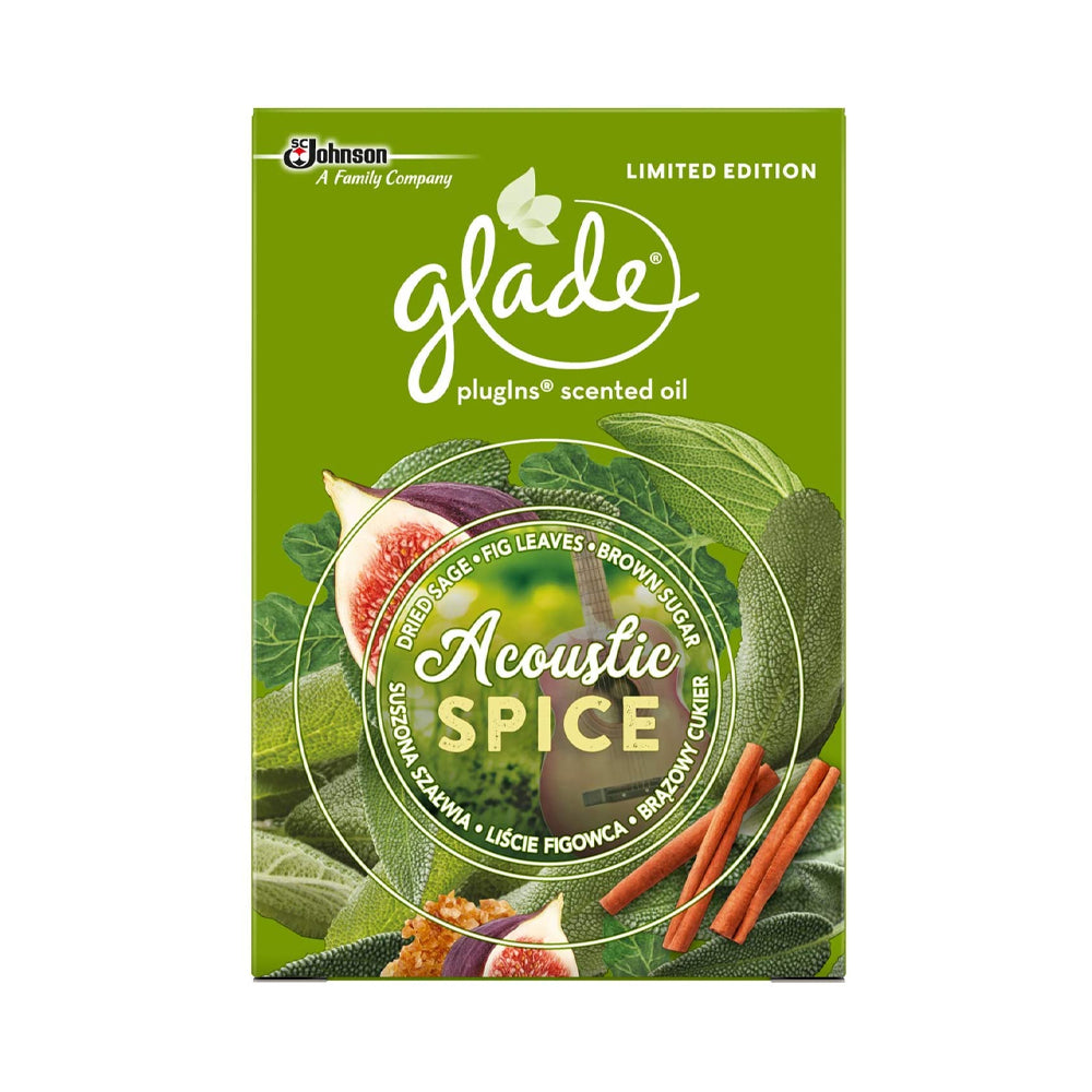 Glade Plug In Electrical Refil Acoustic Spice Freshner 20ml - Snapcart.pk