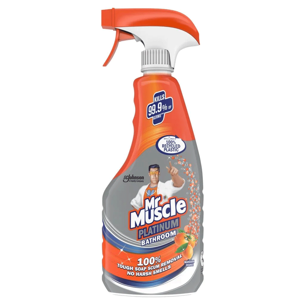 Mr Muscle Platinum Bathroom Mandarin Orange Spray 500ml - Snapcart.pk