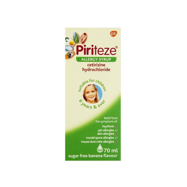 Piriteze Allergy Syrup 70ml - Snapcart.pk
