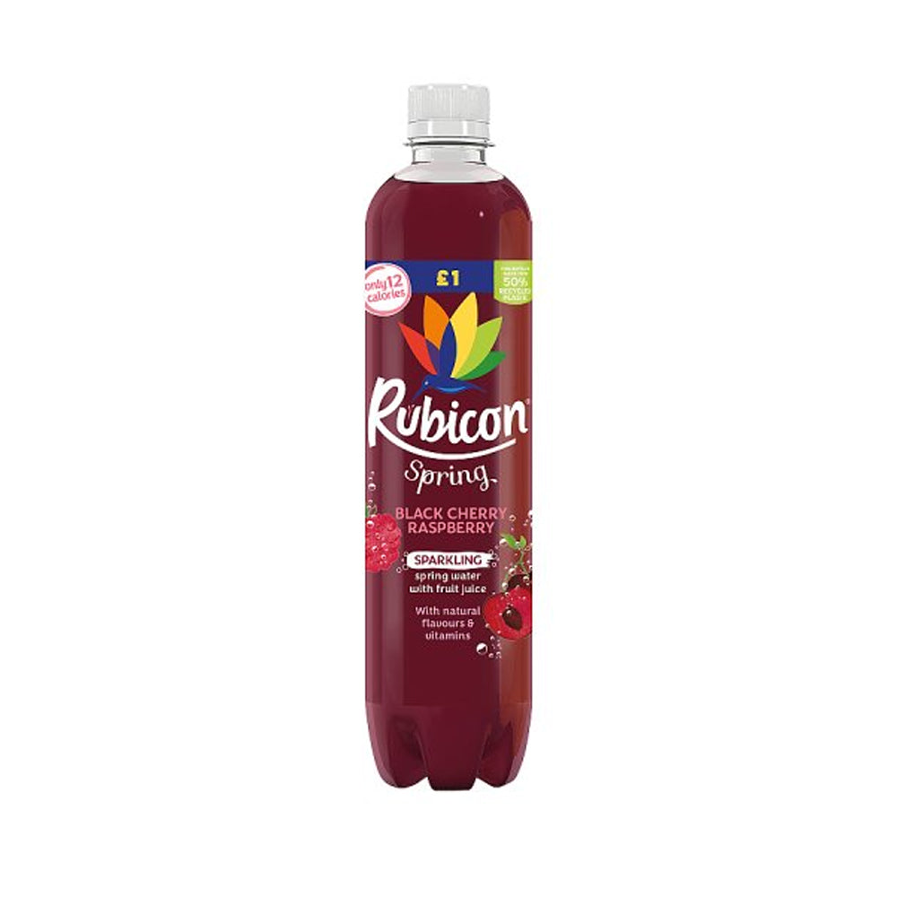 Rubicon Spring Black Cherry Raspberry Sparkling Water 500ml - Snapcart.pk