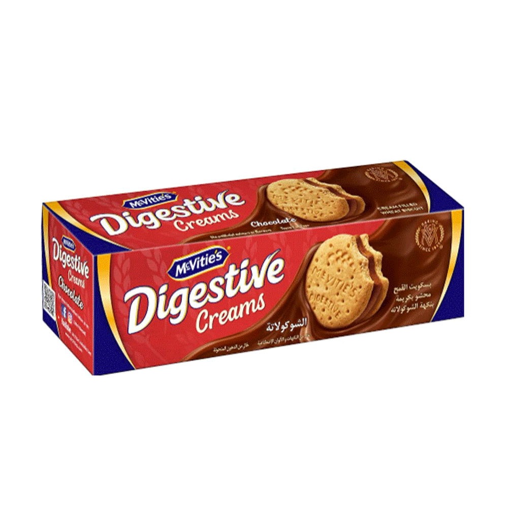 Mcvities Digestive Creams Chocolate Biscuit 100g