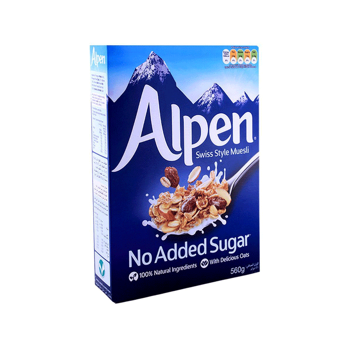 Alpen No Added Sugar Swiss Style Muesli 560g - Snapcart.pk