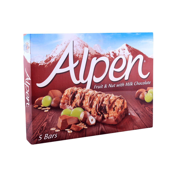 Alpen 5 Bars Fruit & Nut With Chocolate 145g - Snapcart.pk