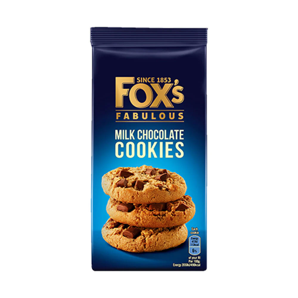 Fox's Fabulous Milk Chocolate Cookies 180g