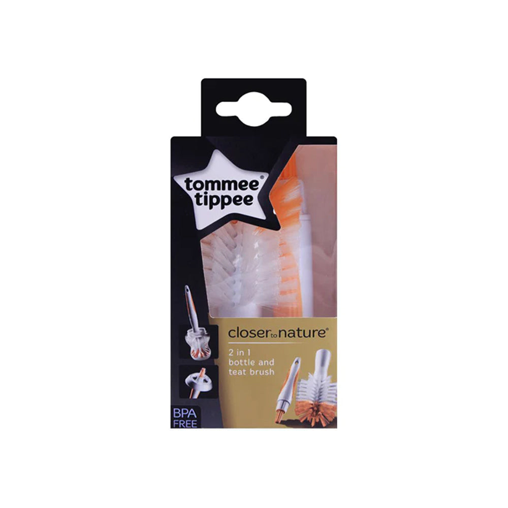 Tommee Tippee 2 In 1 Bottle & Teat Brush 421116 - Snapcart.pk