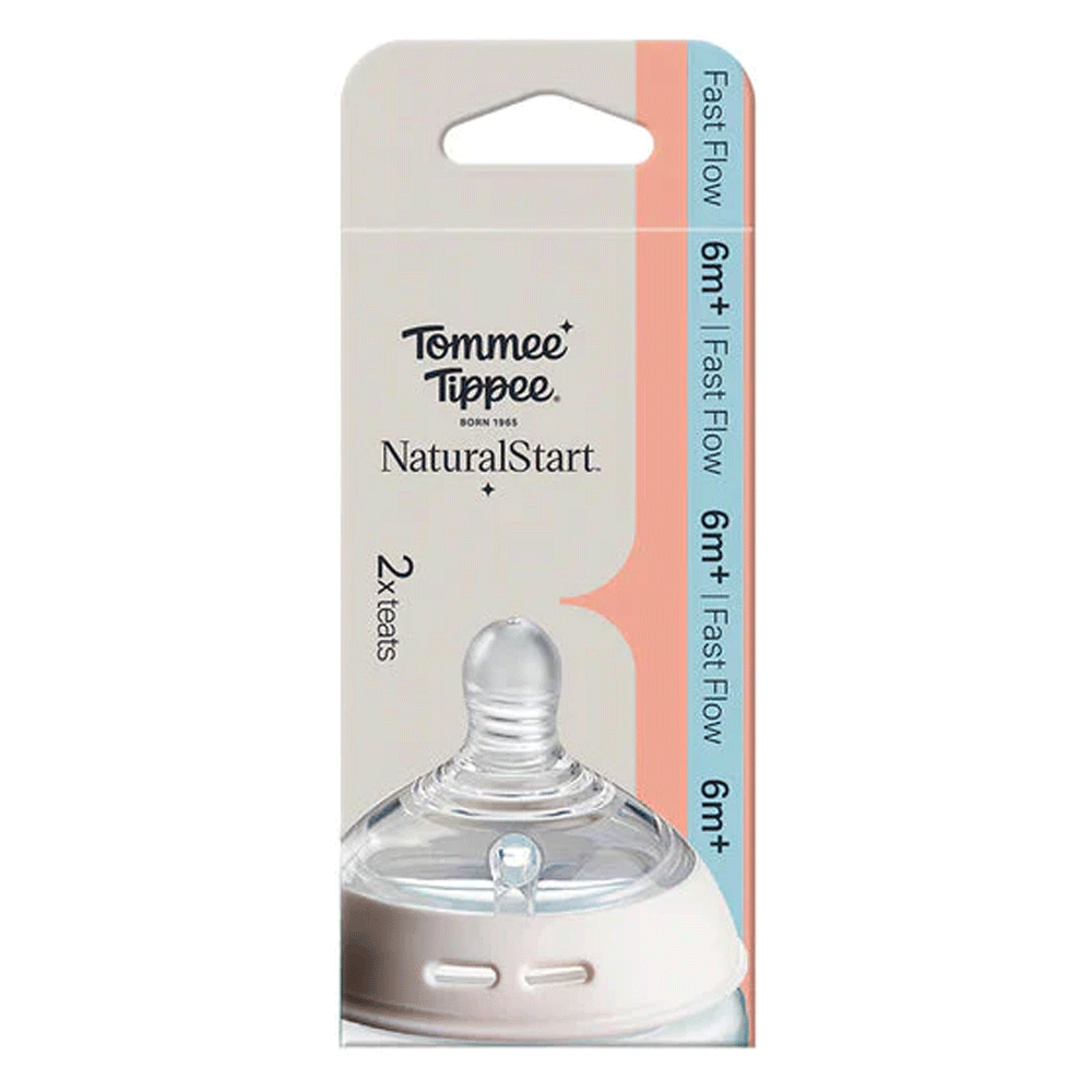 Tommee Tippee Natural Start 6m+ Fast Flow Teats 2`s
