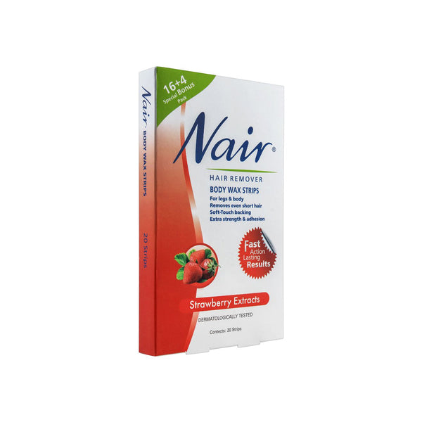 Nair Body Wax Strawberry Extracts 20s - Snapcart.pk