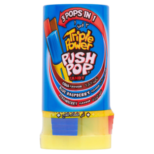 Triple Power Push Pop Cola & Raspberry 34g - Snapcart.pk