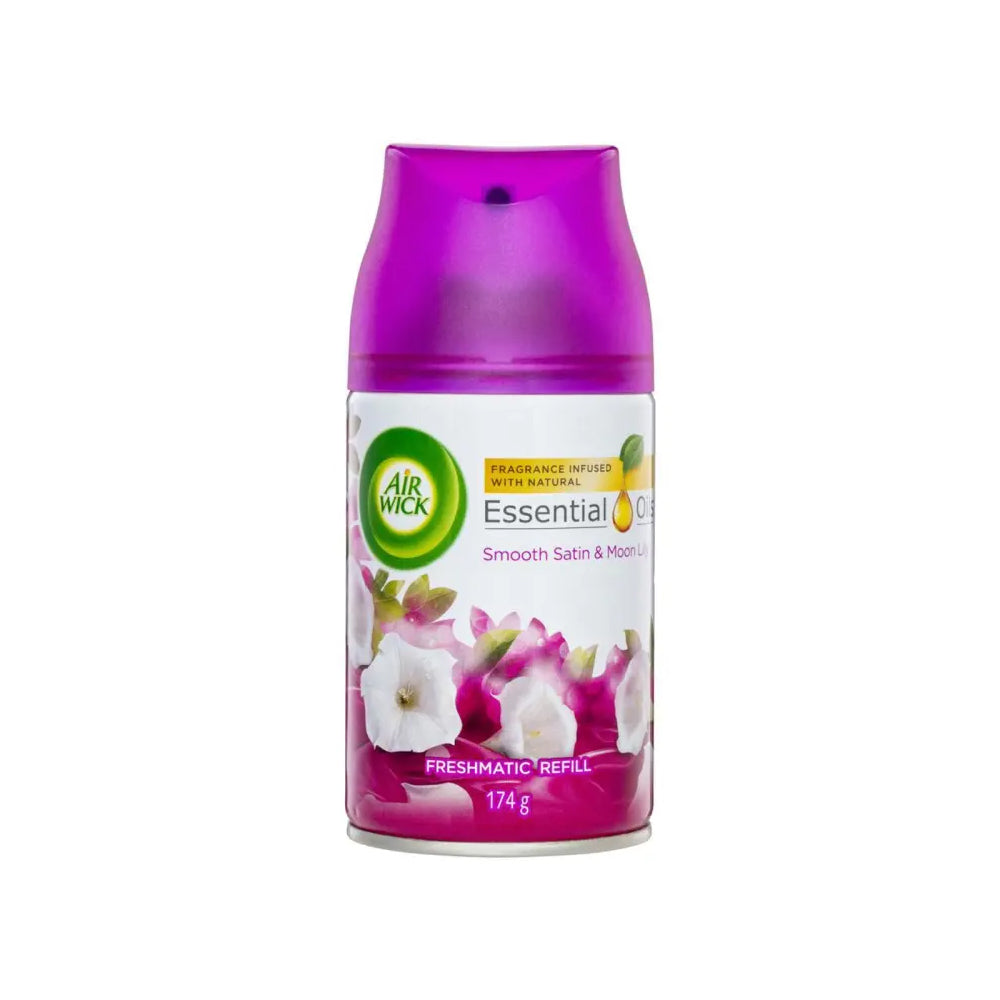Air Wick Essential Smooth Satin & Moon Lily Freshmatic Refill 250ml - Snapcart.pk