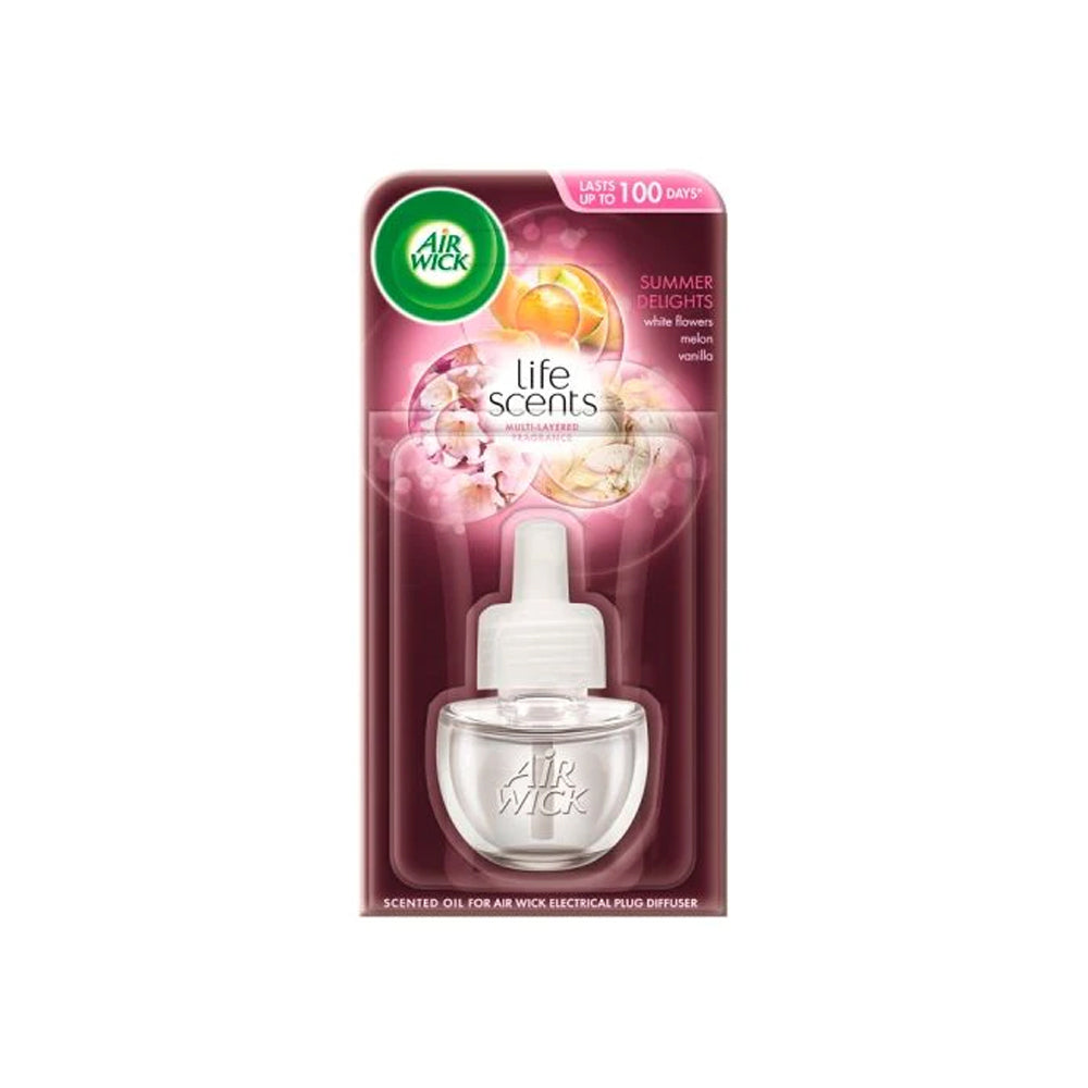 Air Wick Summer Delight White Flowers Melon Vanilla Electric Refill 19ml - Snapcart.pk
