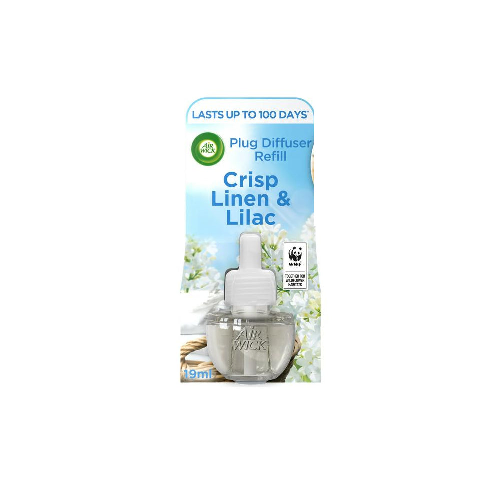 Air Wick Crisp Linen & Lilac Plug In Electrical Refill 19ml - Snapcart.pk