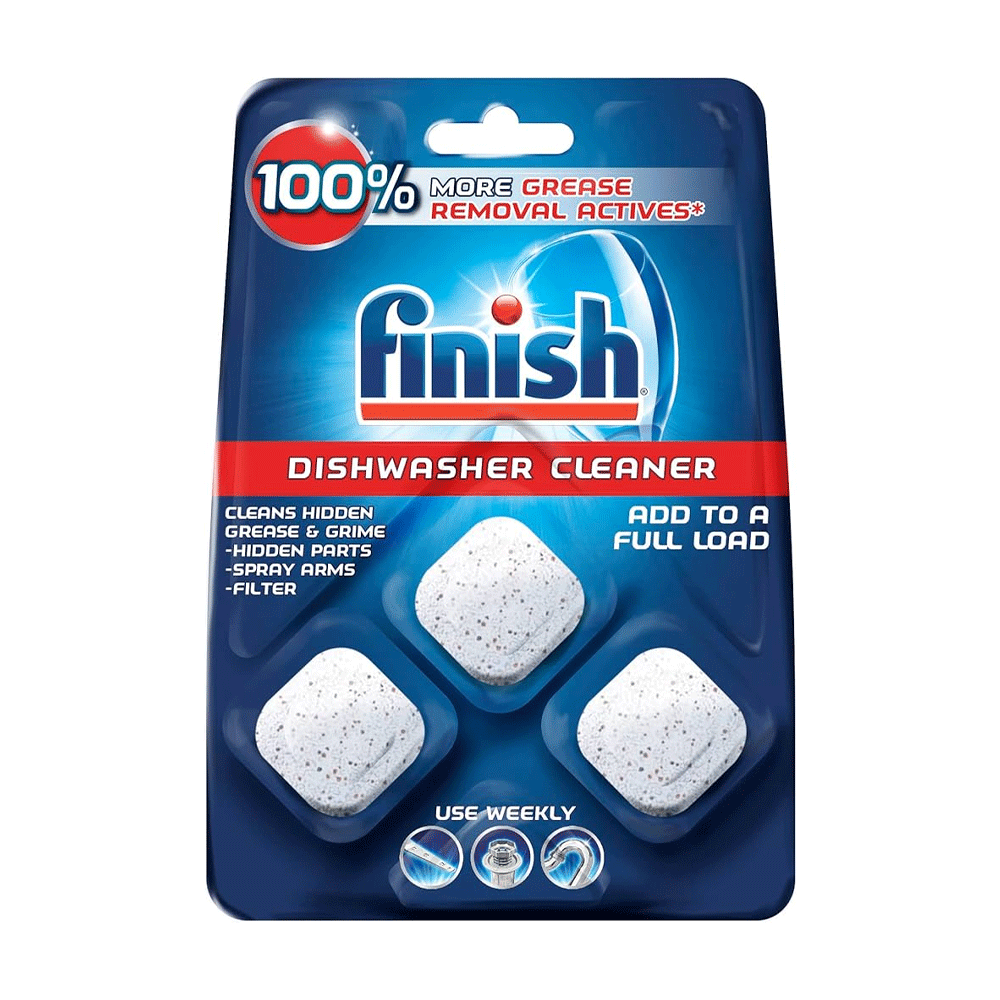 Finish In-Wash Dishwasher Cleaner: Clean Hidden Grease and Grime 3"Tabs
