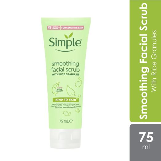 Simple Smoothing Facial Scrub Rice Granules 75Ml
