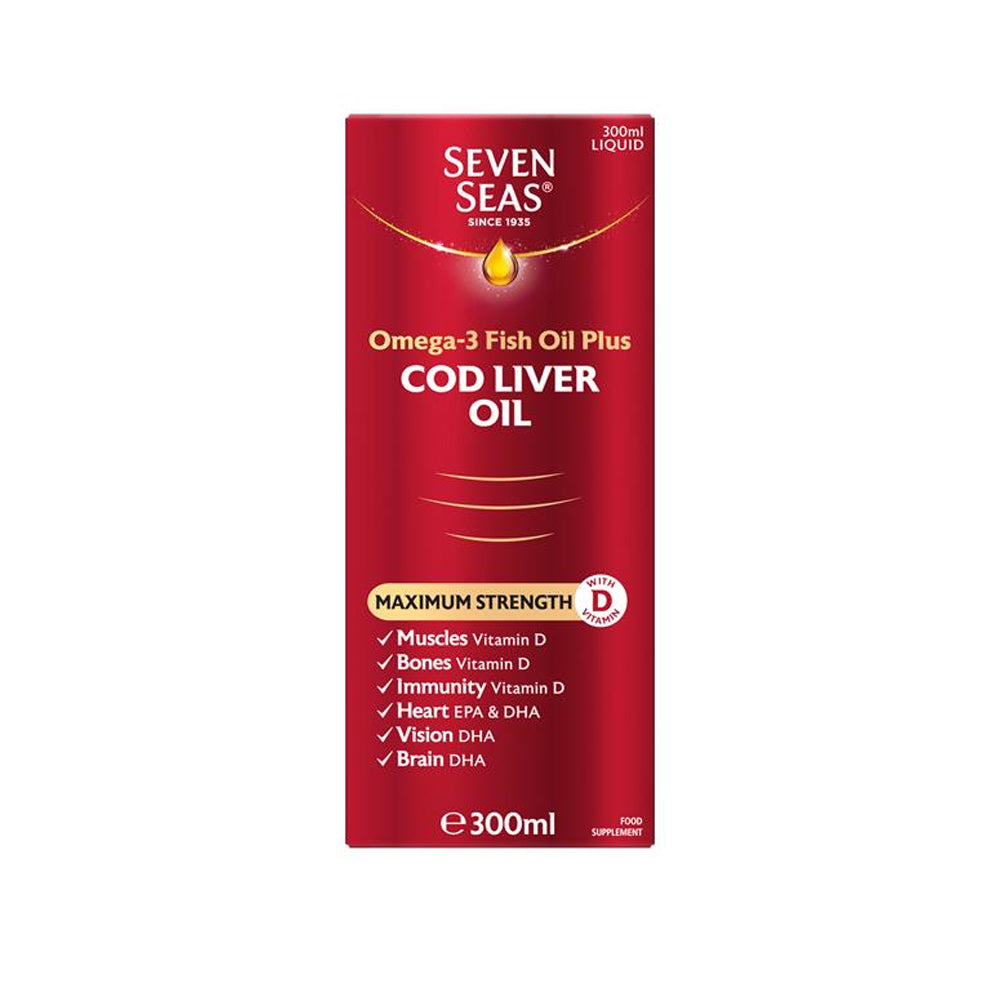 Seven Seas Cod Liver Oil Maximum Strength 300ml - Snapcart.pk