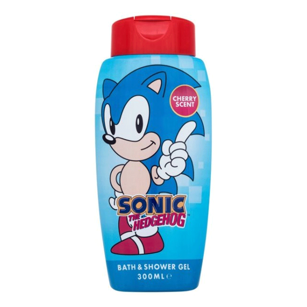 Sonic The Hedgehog Cherry Scent Bath & Shower Gel 300ml Sonic