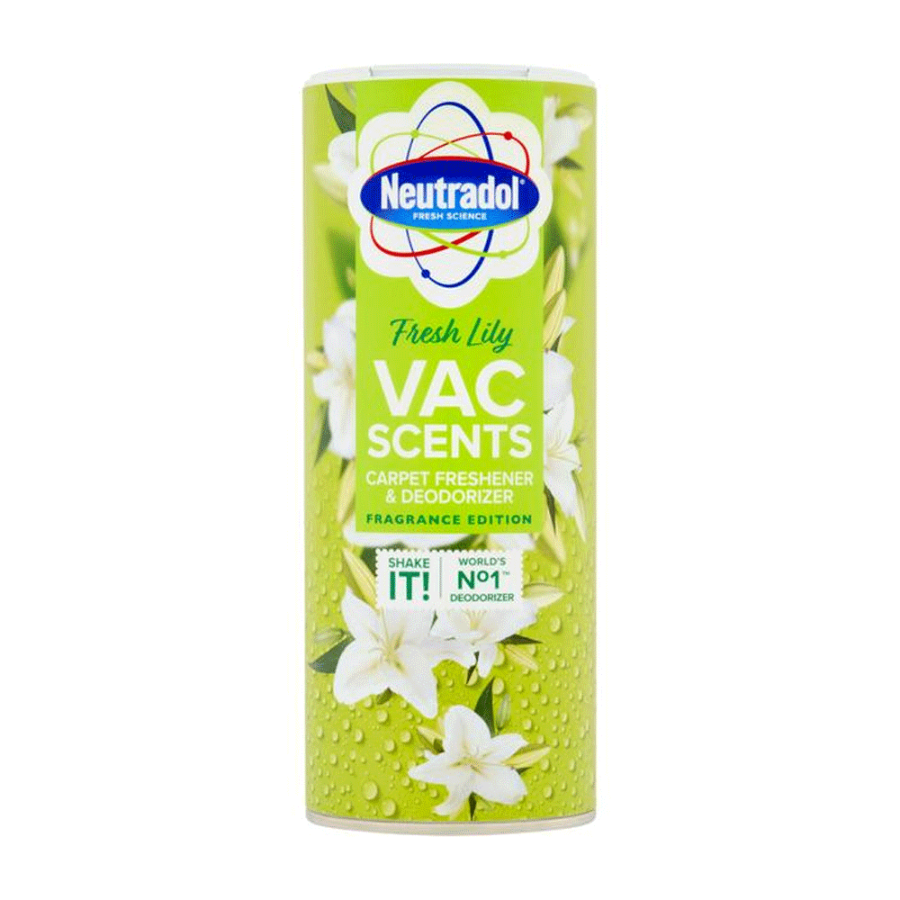 Neutradol Fresh Lily Vac Scents Carpet Freshner & Deodorizer 350g
