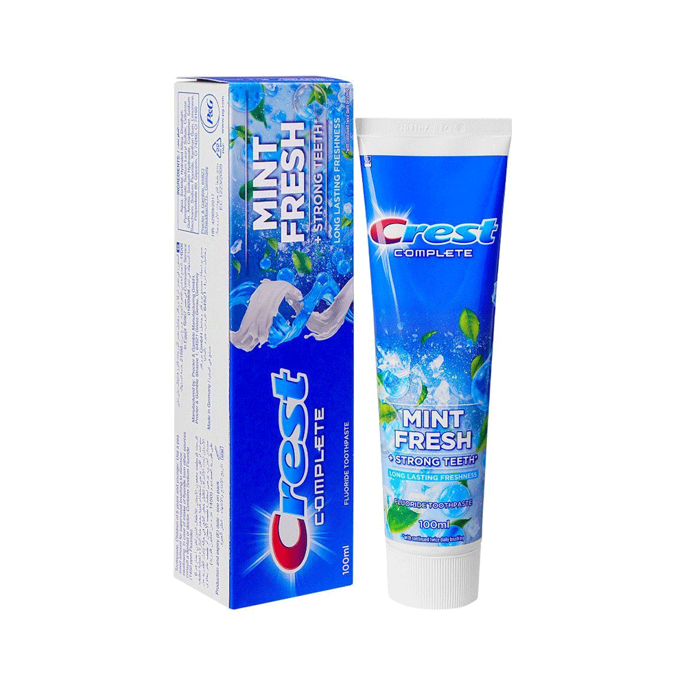 Crest Complete Fresh Mint Fluoride Toothpaste 100ml Crest