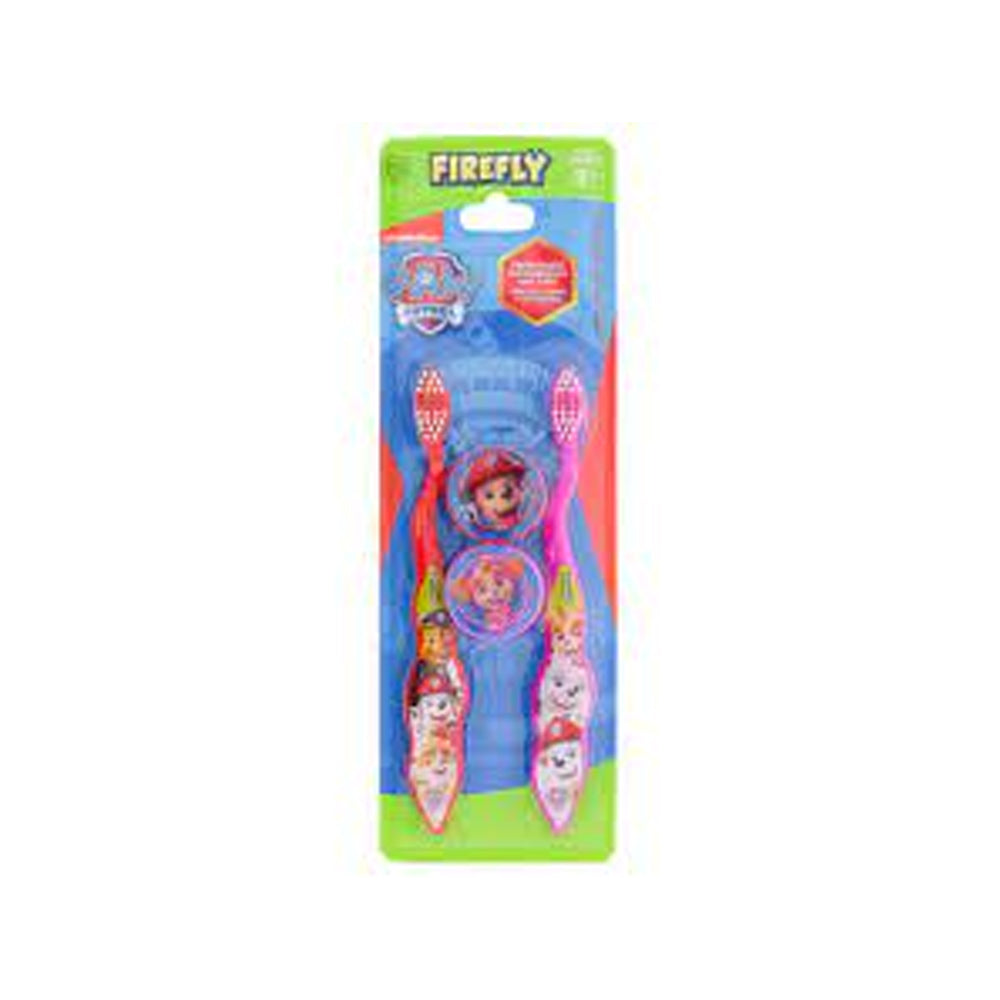Firefly Paw Patrol With Twin Travel Caps Toothbrush FIREFLY