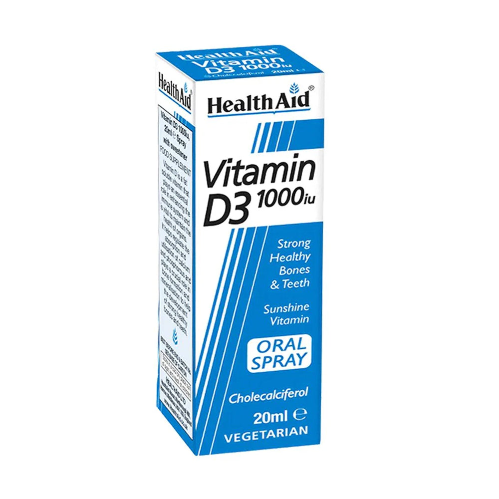 Health Aid Vitamin D3 1000iu Oral Spray 20ml - Snapcart.pk