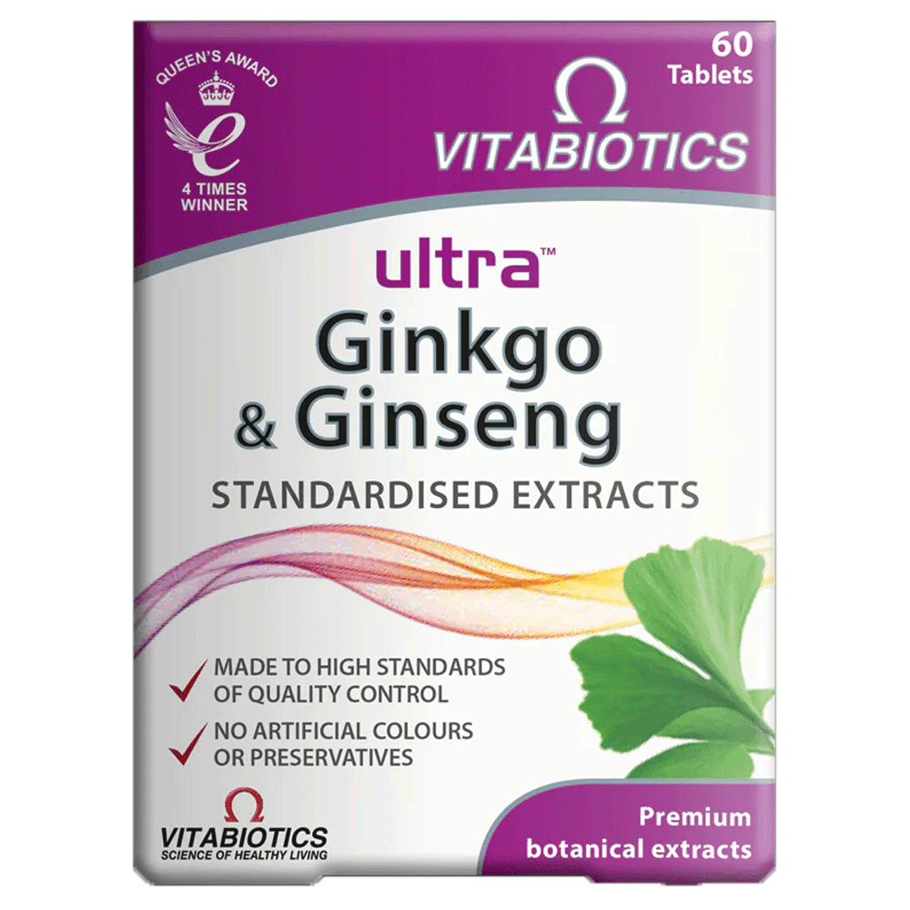 Vitabiotics Ultra Ginkgo & Ginseng 60 Tab