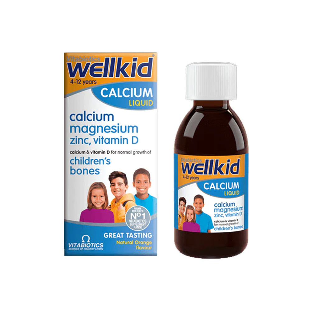 Vitabiotics Wellkid Calcium Liquid 150ml - Snapcart.pk