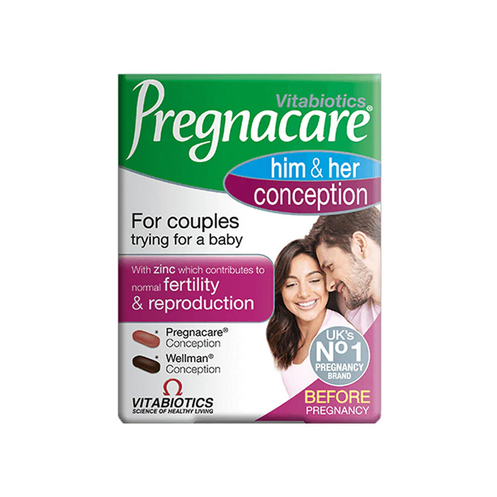 Vitabiotics Pragnacare Him & Her Conception 60 Tab - Snapcart.pk