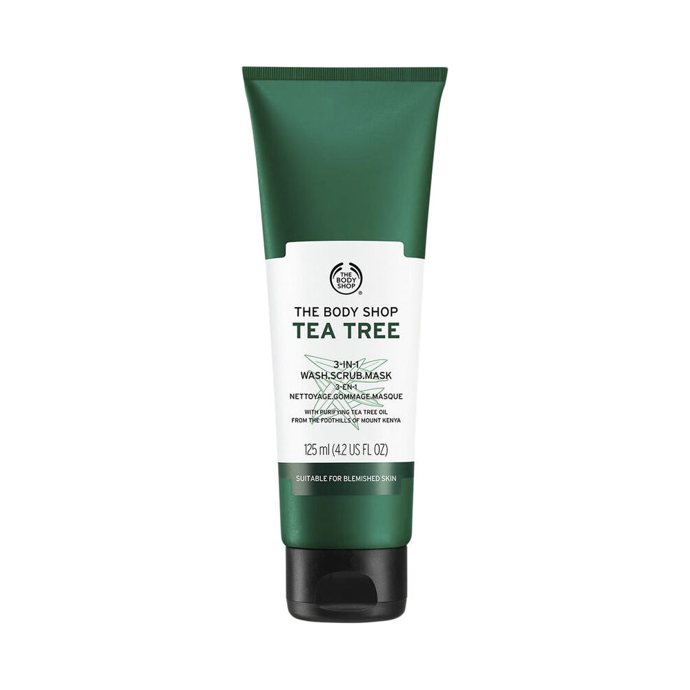 The Body Shop Tea Tree 3in1 Wash Scrub Mask 125ml - Snapcart.pk