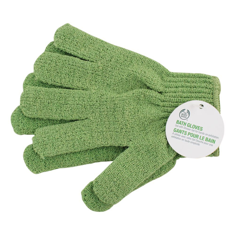 The Body Shop Bath Gloves Green. - Snapcart.pk