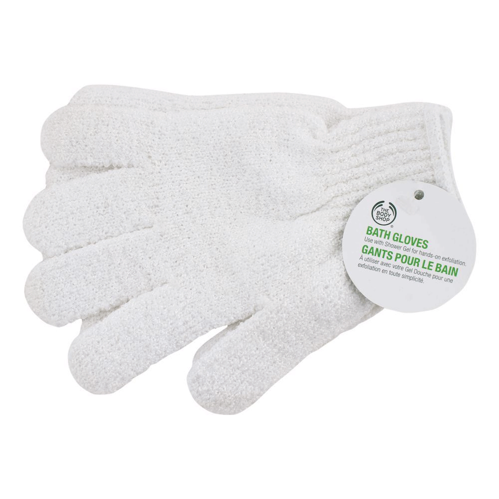 The Body Shop Bath Gloves White . - Snapcart.pk