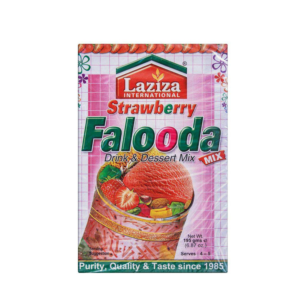 Laziza Strawberry Falooda Mix 195gm - Snapcart.pk