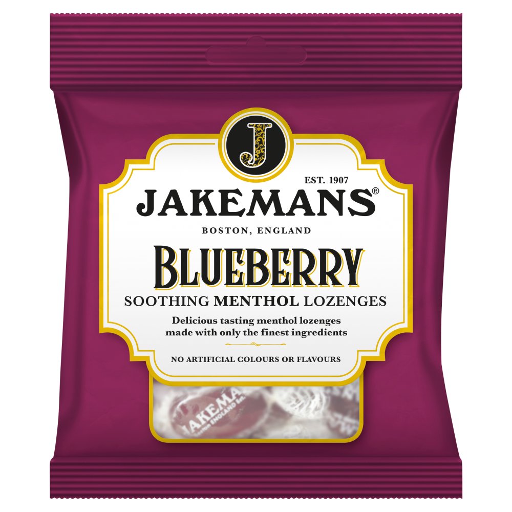 Jakemans Blueberry Soothing Menthol Lozenges 73g - Snapcart.pk