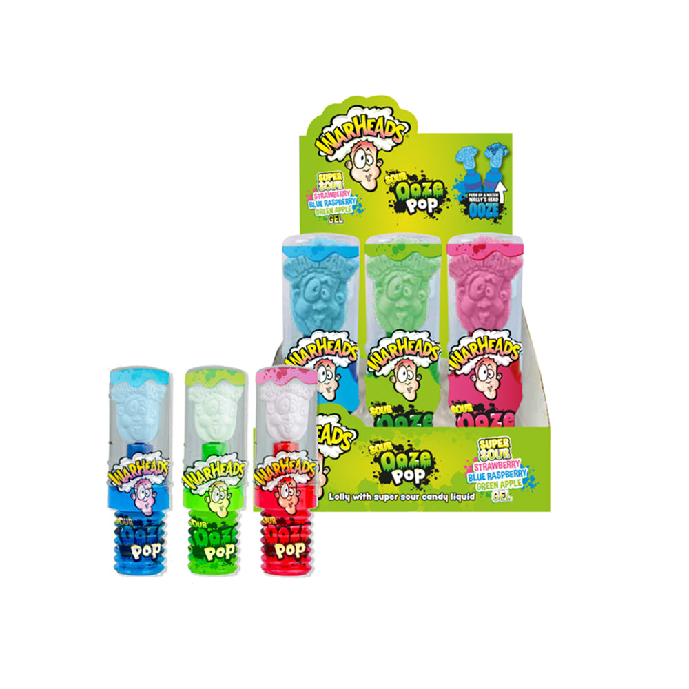 War Heads Ooze Pop Super Sour Blue Raspberry Gel 40g - Snapcart.pk