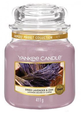 Yankee Candle Classic Medium Jar Dried Lavender Oak 411g