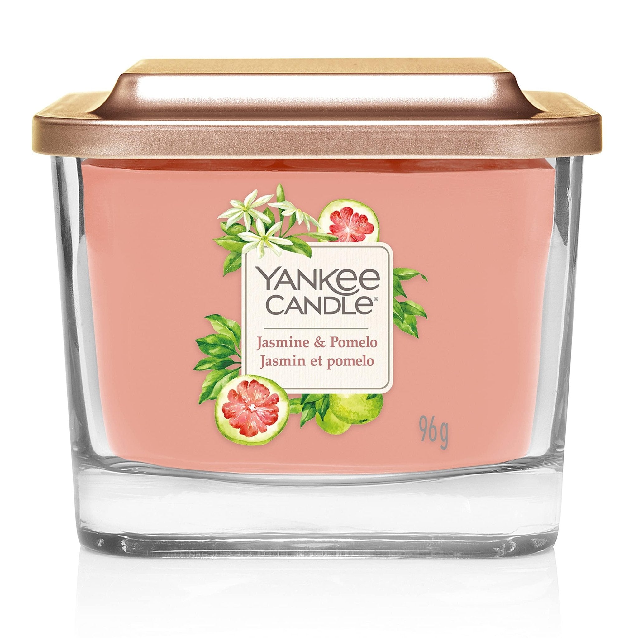 Yankee Candle Elevation Small Square Vessel Jasmine & Pomelo 96 G