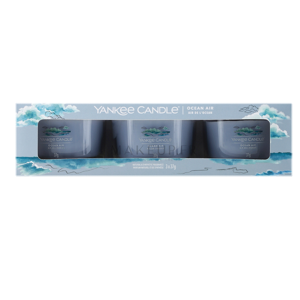 Yankee Candle Ocean Air Candles 3x37g